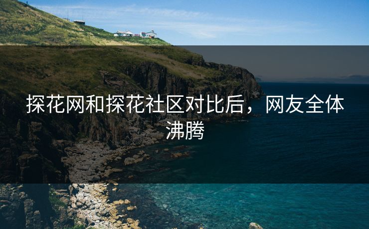 探花网和探花社区对比后，网友全体沸腾