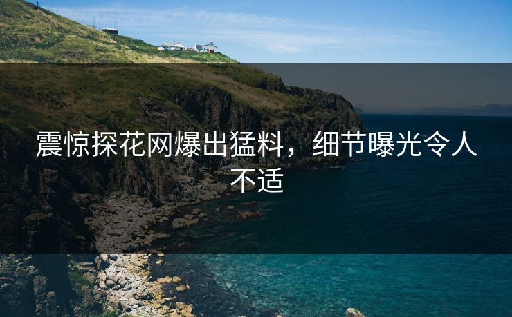 震惊探花网爆出猛料，细节曝光令人不适