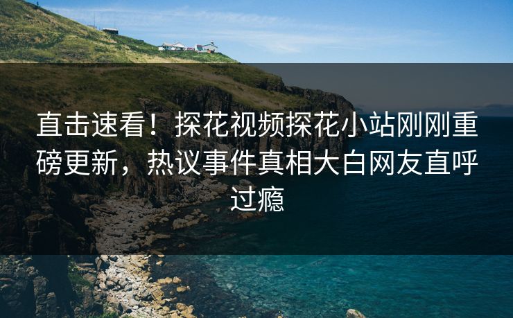 直击速看！探花视频探花小站刚刚重磅更新，热议事件真相大白网友直呼过瘾