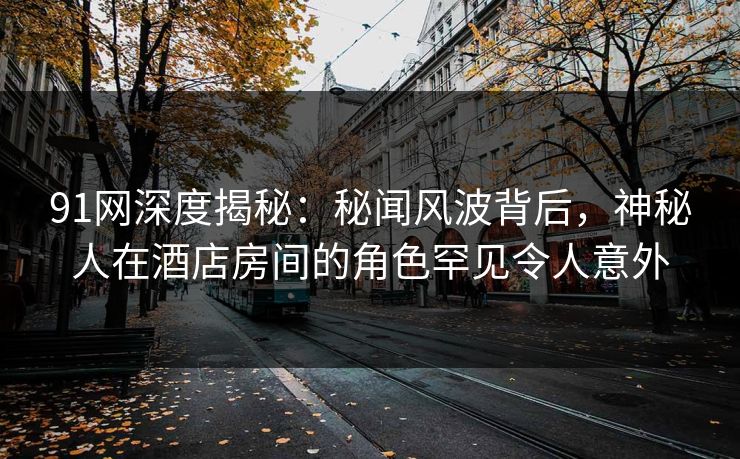 91网深度揭秘：秘闻风波背后，神秘人在酒店房间的角色罕见令人意外